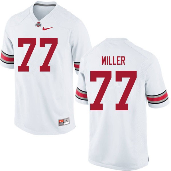 Ohio State Buckeyes #77 Harry Miller Men University Jersey White